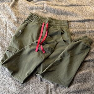 Dark Olive XS/P HW Figs Zamora Jogger Scrub Pants